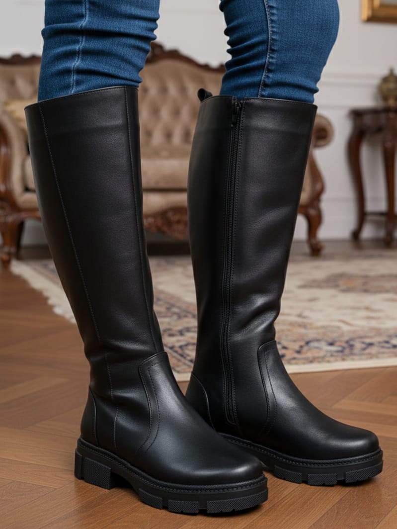 BOTAS FORMALES IS 500 - CUERO NEGRO