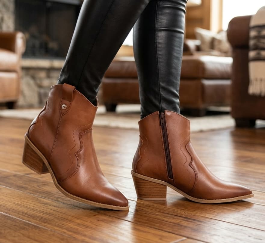 BOTINES TEXANOS TX 201 - NUVOLLA MIEL