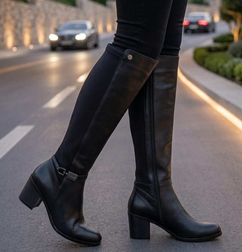 BOTAS  FORMALES RS 600 - CUERO NEGRO
