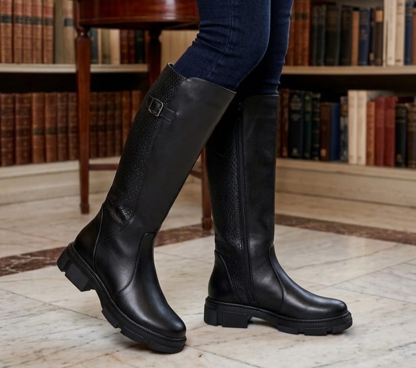 BOTA FORMAL IS 602 CUERO NEGRO