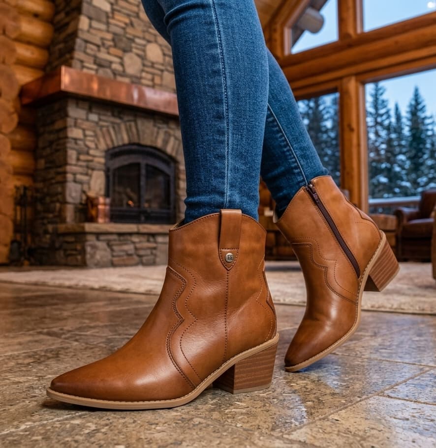 BOTINES TEXANOS TX 201 - NUVOLLA MADERA