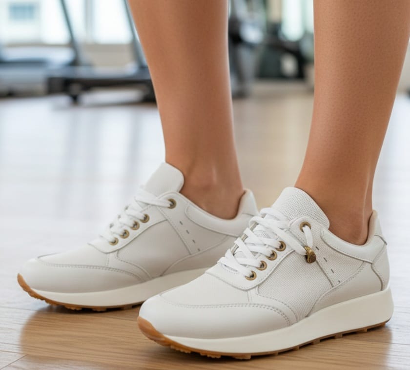 DEPORTIVOS DAMA f2 CUERO BLANCO