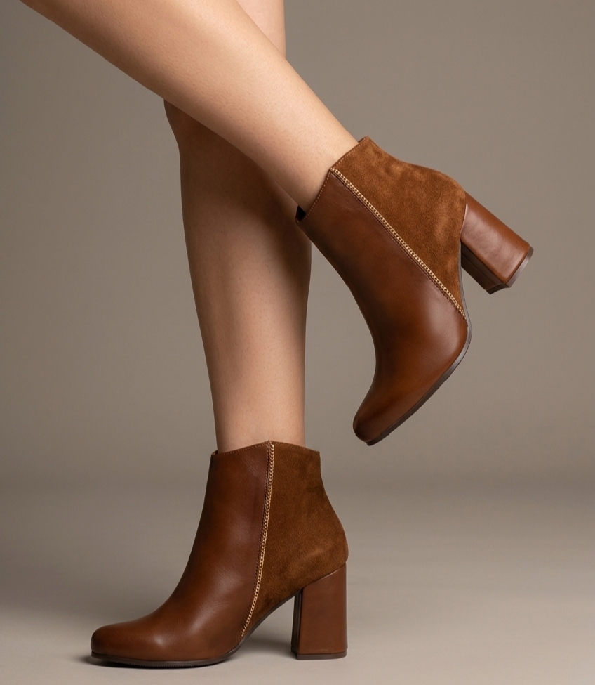 BOTINES EXCLUSIVOS 71/2 P 262 71/2  NUVOLLA MIEL