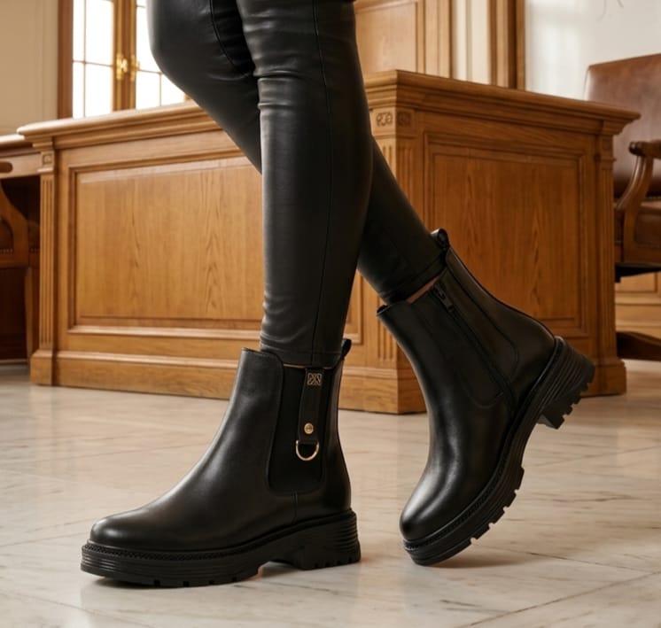 BOTINES BRUMA BL 201 - CUERO NEGRO