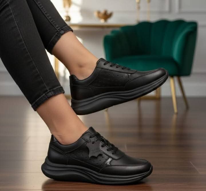 DEPORTIVOS DAMA SH5 CUERO NEGRO