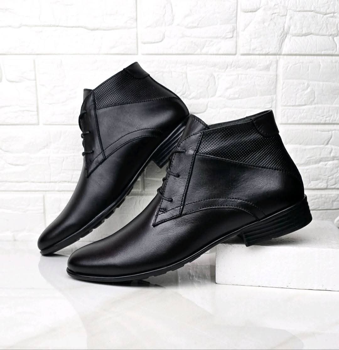 BOTINES DE HOMBRE H6 - CUERO NEGRO