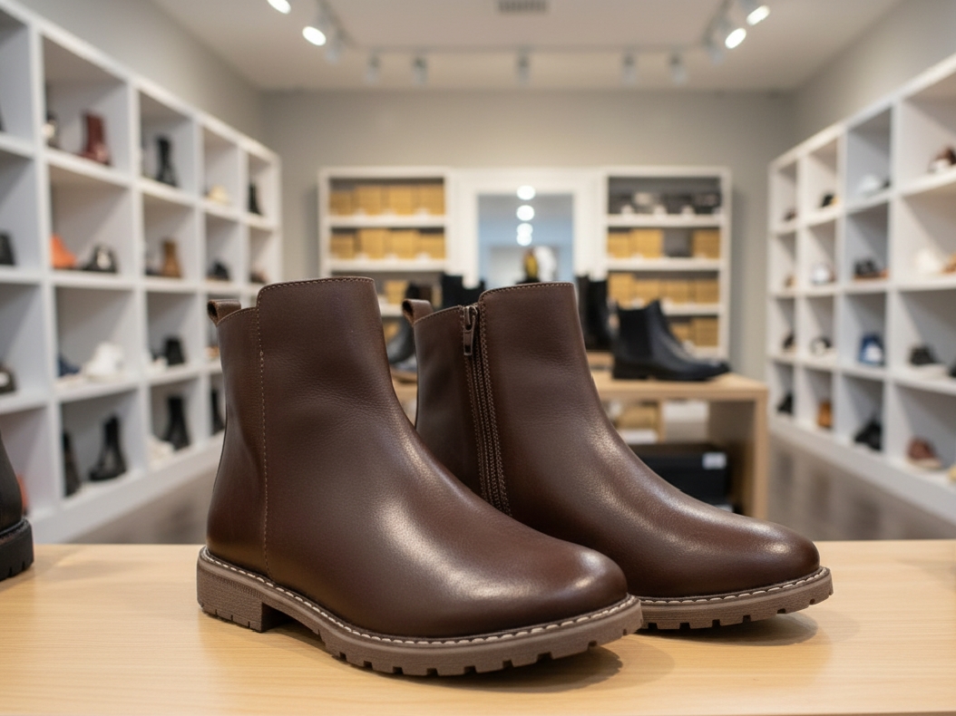 BOTINES HOMBRE BH4 - CUERO  CAFE