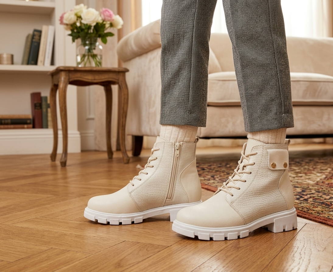 BOTINES DE NIÑA N-M 233 - SINT BEIGE