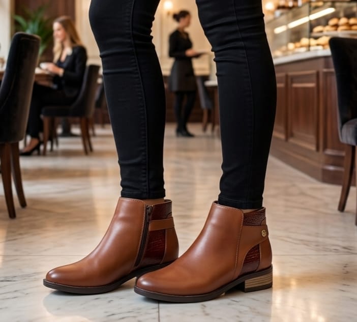 BOTINES FORMALES LC 254 NUVOLLA MIEL