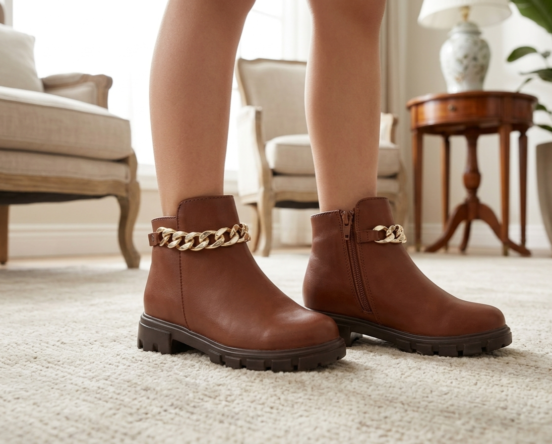 BOTINES DE NIÑA N-M 207 - NVLL MIEL