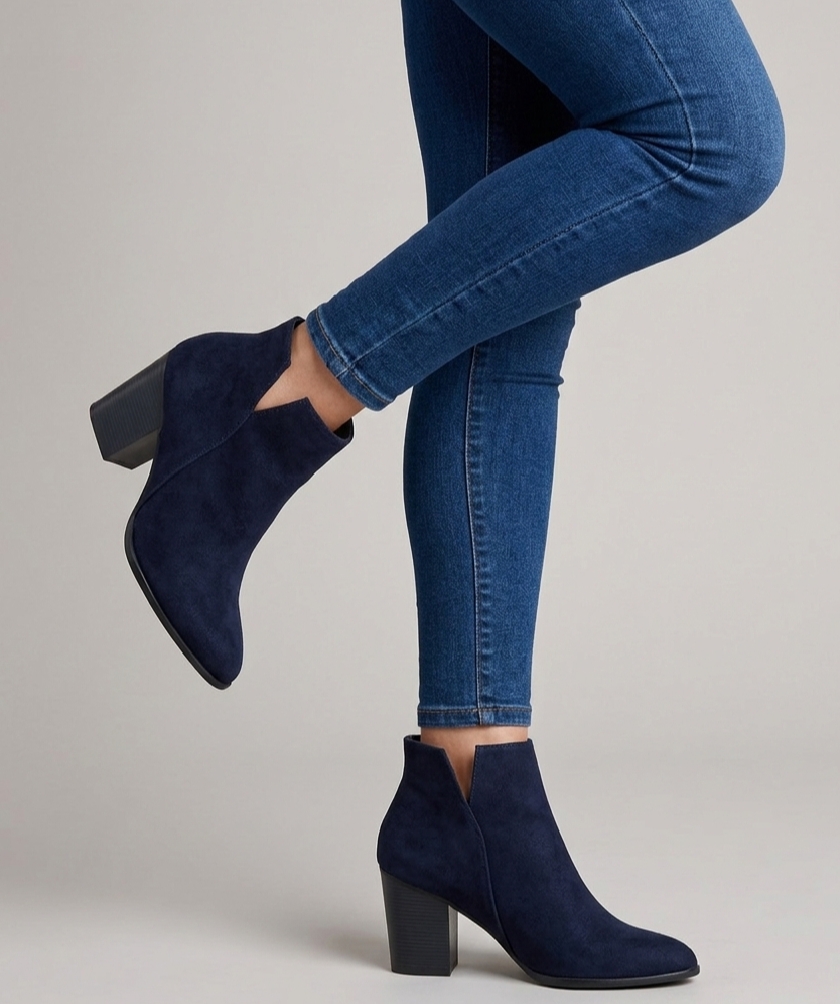 BOTINES FORMALES BRE 280 - NOBUCK AZUL