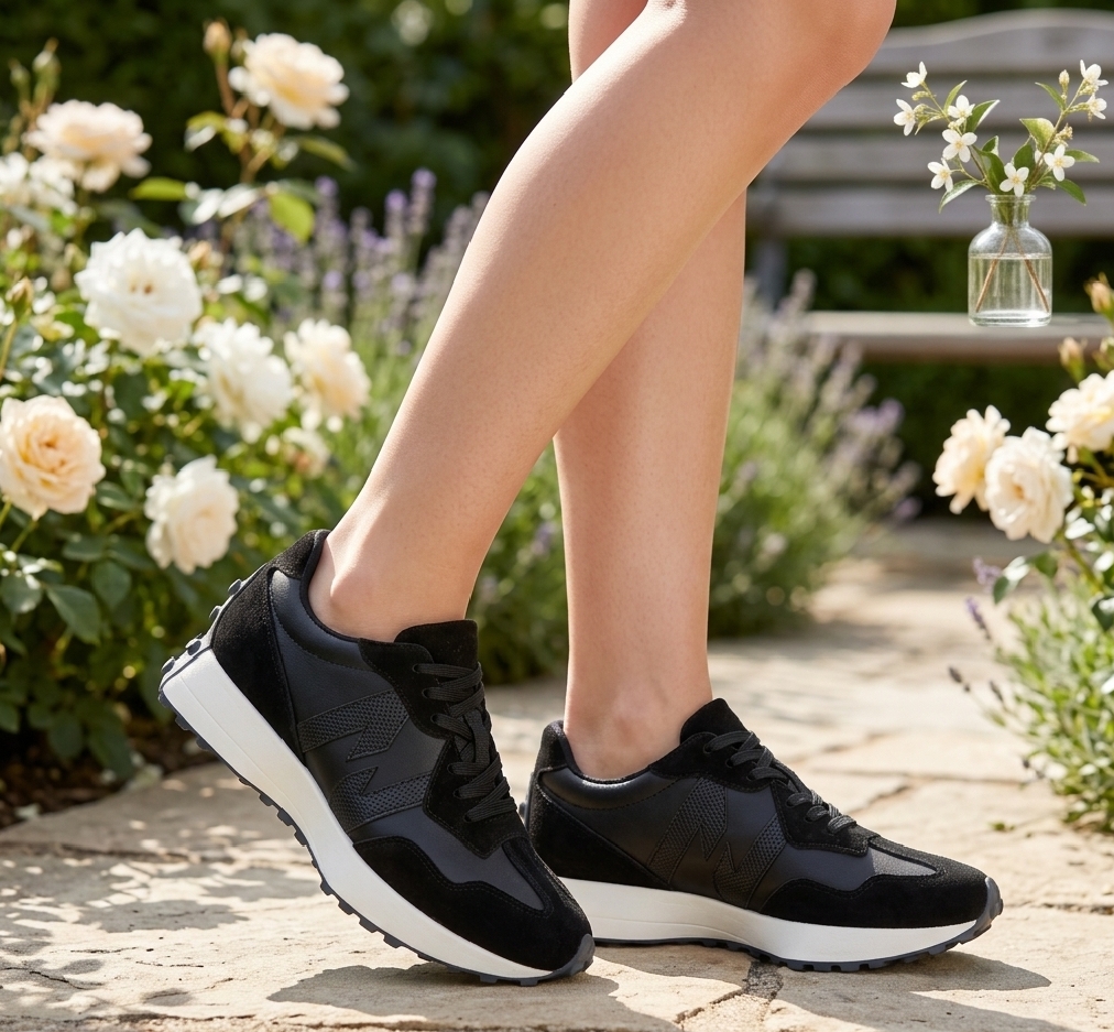 DEPORTIVOS DAMA NB1 CUERO NEGRO