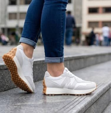 DEPORTIVOS DAMA NB1 CUERO  BLANCO