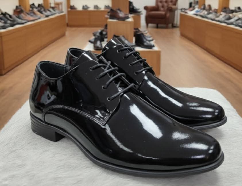 CUEROS CASUALES  HOMBRE HR 3 - CHAROL NEGRO