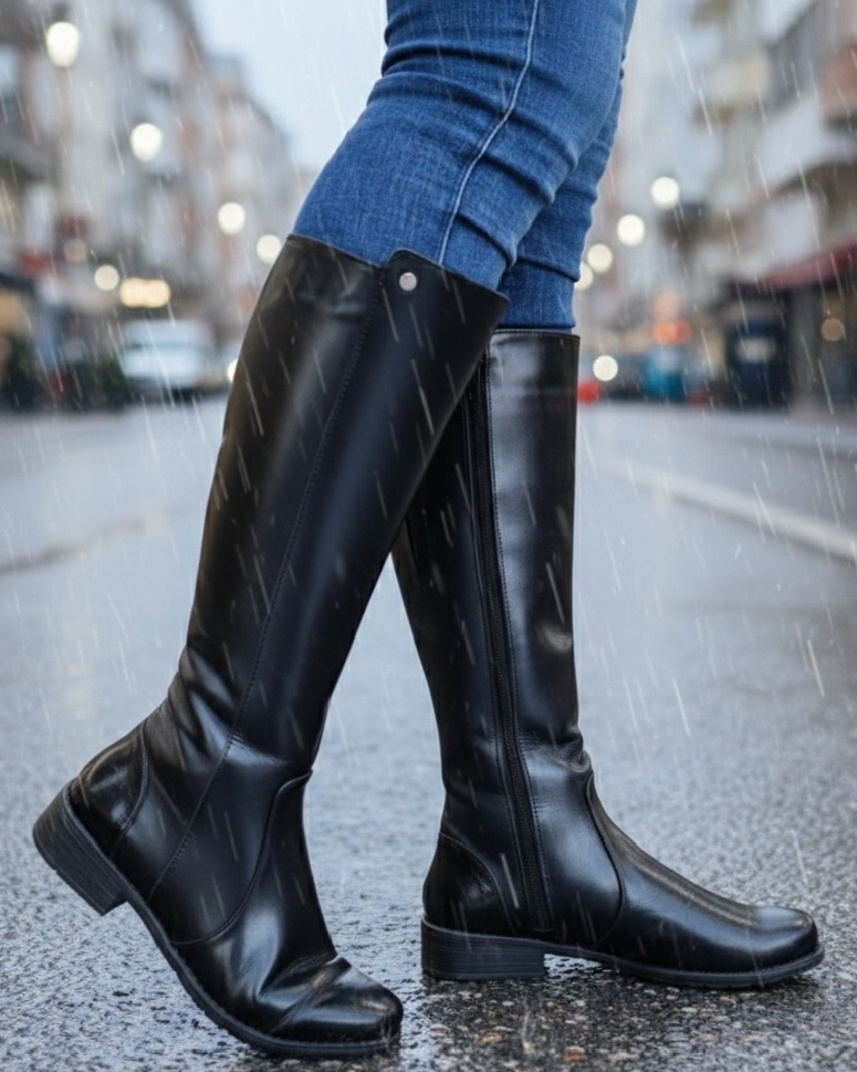BOTAS FORMALES AL 601 - CHAROL NEGRO