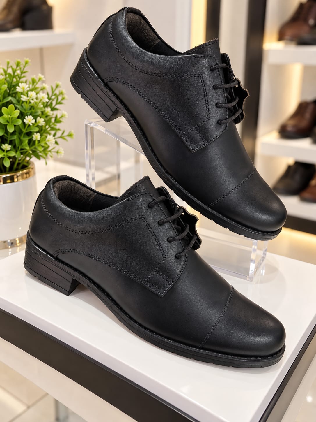 BOTINES HOMBRE S 1 CUERO NEGROCUERO NEGRO