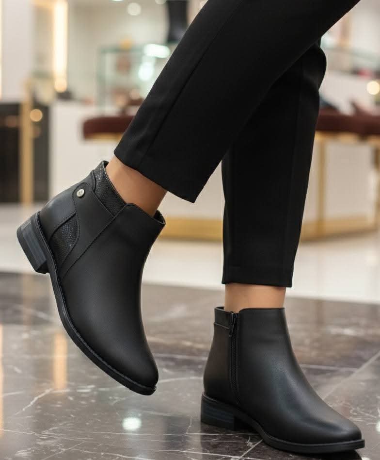 BOTINES FORMALES LC 254 CUERO NEGRO